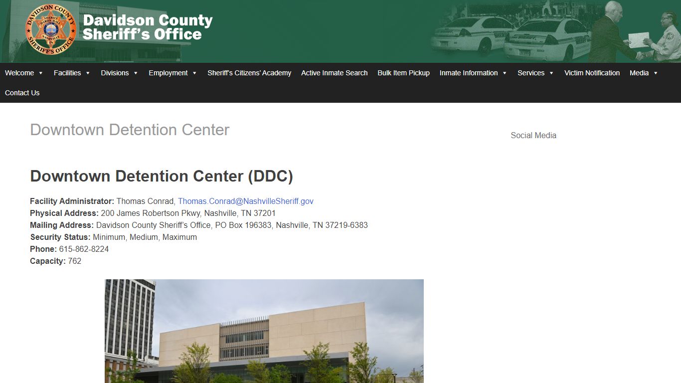 Downtown Detention Center - Davidson County Sheriff